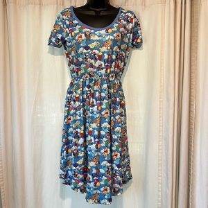 Disney Characters With Balloons Dress